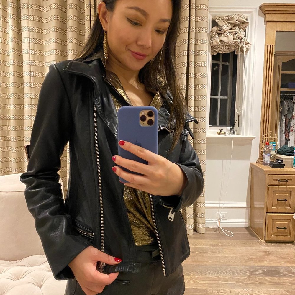 All Saints Leather Biker Jacket
